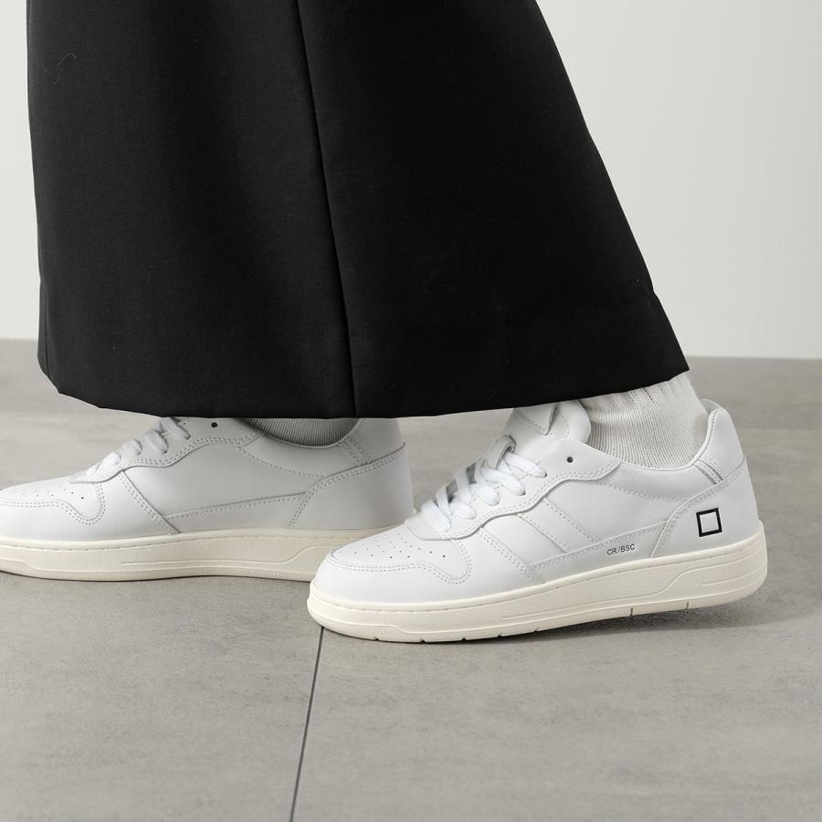 D.A.T.E. デイト スニーカー COURT 2.0 BASIC コート レディース レザー ローカット ロゴ 3.5cm レースアップ シューズ 靴の画像