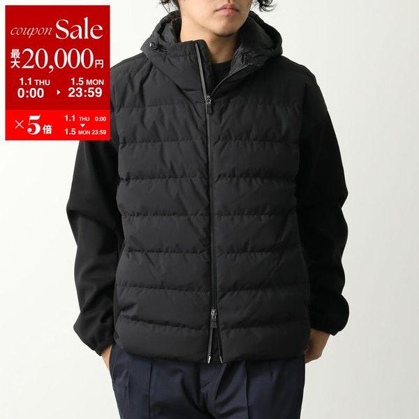 ✨美品✨HERNO ヘルノ 七分丈 ナイロンジャケット ジップアップ ブラック ヘルノ HERNO ヘルノ HERNO RESORT リゾート A-Shape Nylon Ultralight