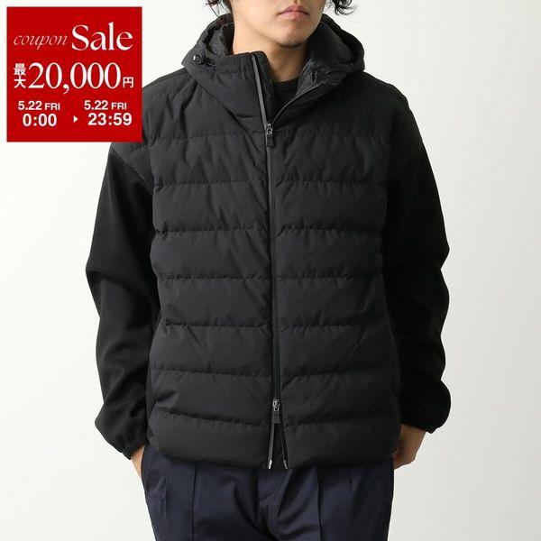 HERNO FUNCTIONAL WARDROBE ヘルノ ファンクショナルワードローブ ダウンジャケット JP000112U 52076 メンズ フード付き 9300の画像