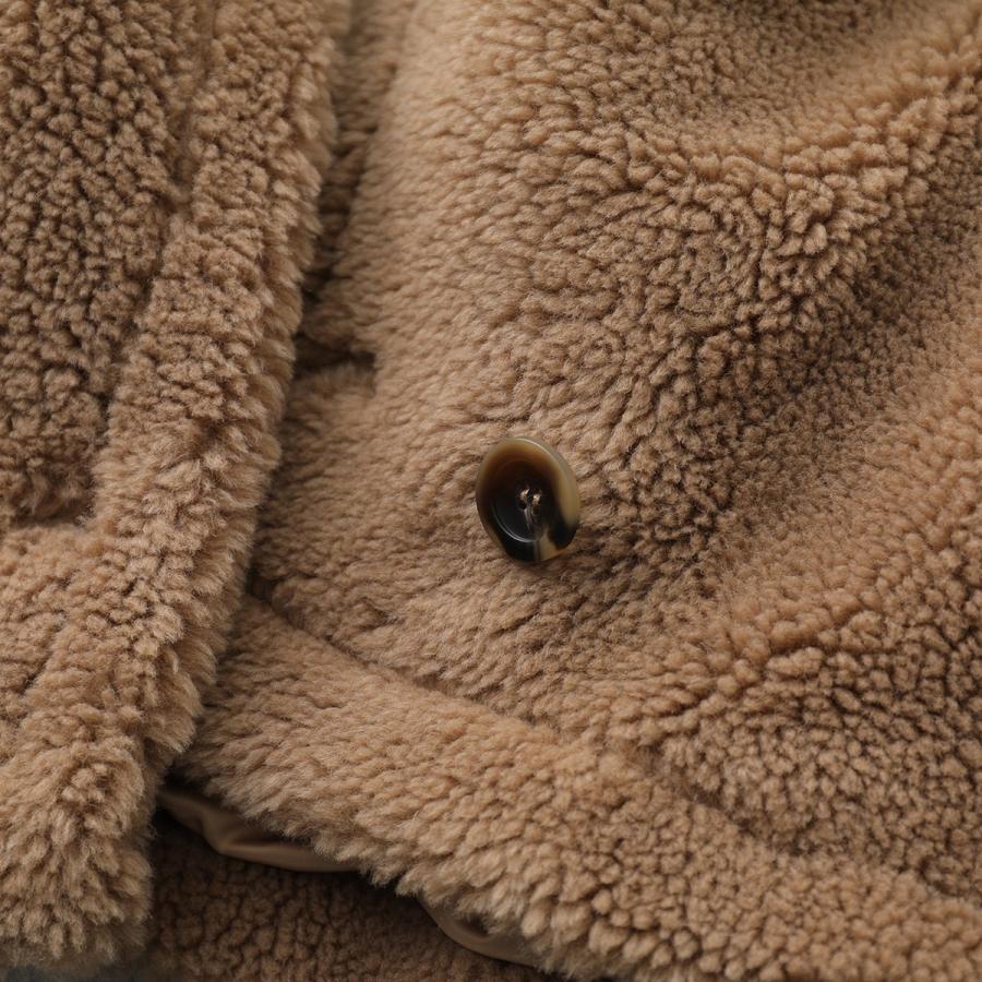 NUS ヌース ボアコート 34506 レディース テディ テーラード ウール混