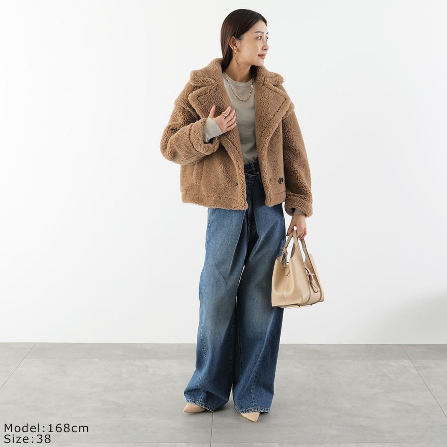 NUS ヌース ボアコート 34506 レディース テディ テーラード ウール混