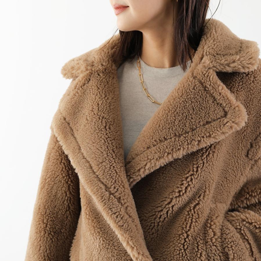 NUS ヌース ボアコート 34506 レディース テディ テーラード ウール混