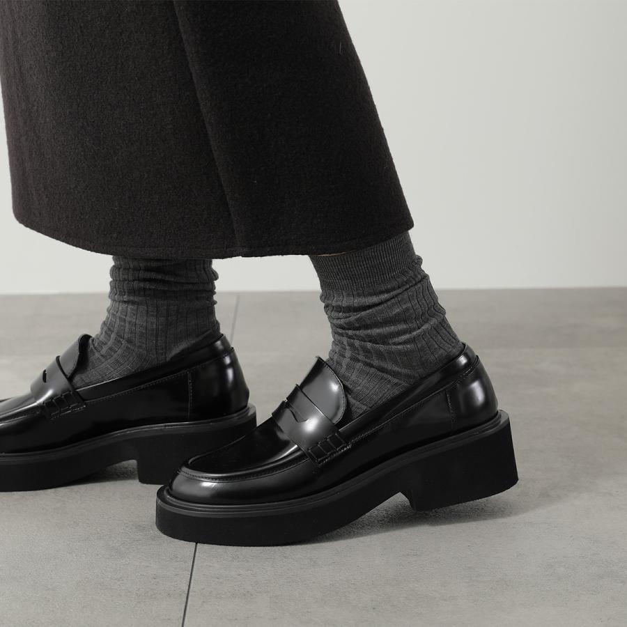 極美品 現行 ファビオルスコーニ 厚底 軽量 タンクソール ローファー ファビオルスコーニ FABIO RUSCONI 厚底タンクソールローファー