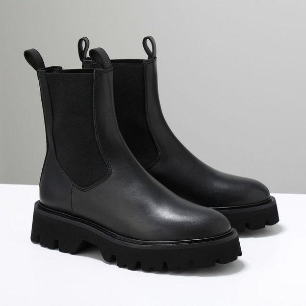 ファビオルスコーニ サイドゴアブーツ 黒 35(約22.5cm) イタリア製 ファビオルスコーニ FABIO RUSCONI サイドゴアブーツ （ブラック