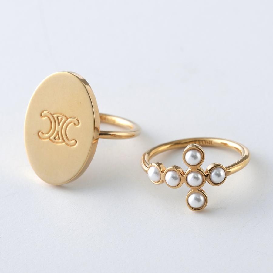 CELINE（セリーヌ） リング 460QO6PRB.01GI レディース 2点セット