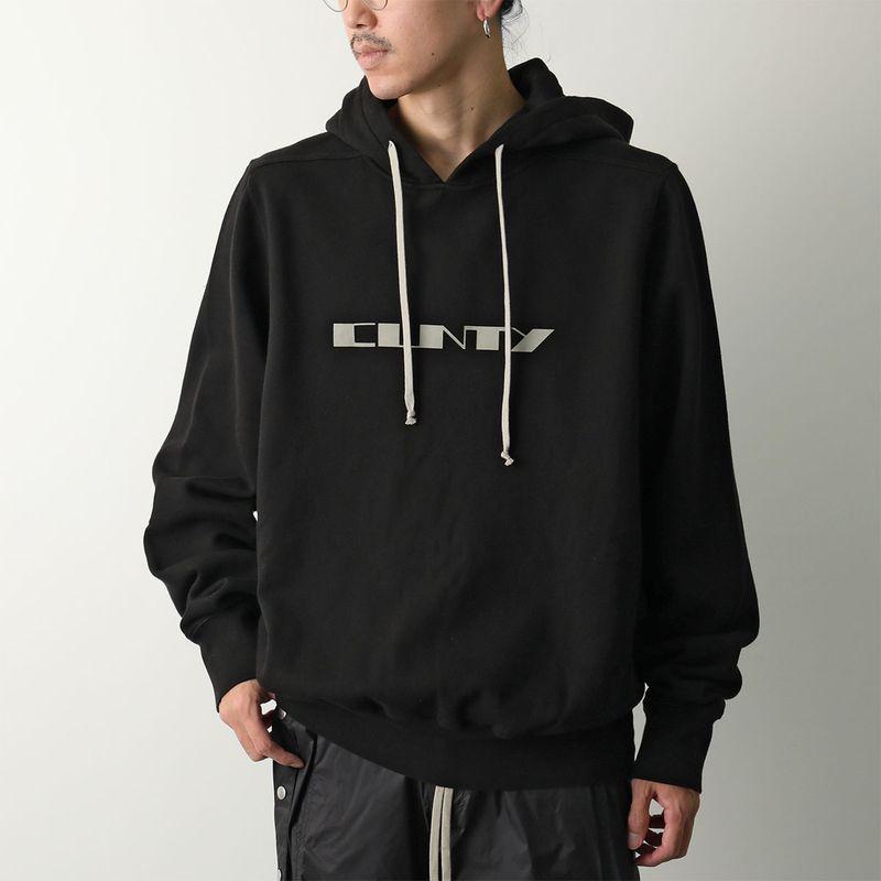 DRKSHDW by Rick Owens ダークシャドウバイリックオウエンス リブ切替ジップアップパーカー グレー S Rick Owens（リック・オウエンス） Rick Owens DRKSHDW ダークシャドウ