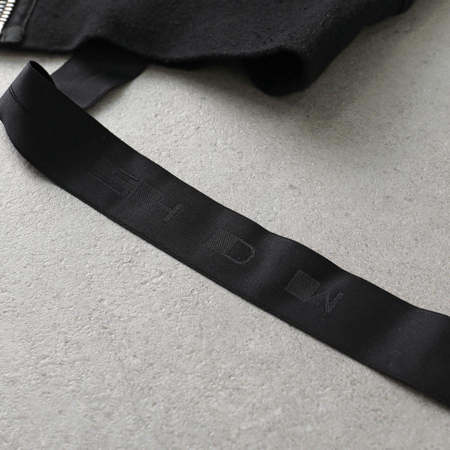 Rick Owens DRKSHDW リックオウエンス ダークシャドウ パーカー FELPA GIMP HOODIE DU02E7291 FSLP メンズ ジップアップ スウェット 裏起毛 09/BLACKの画像