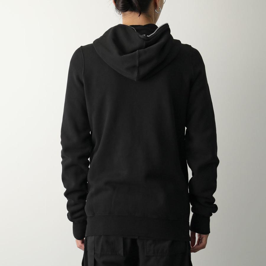 Rick Owens DRKSHDW リックオウエンス ダークシャドウ パーカー FELPA GIMP HOODIE DU02E7291 FSLP メンズ ジップアップ スウェット 裏起毛 09/BLACKの画像