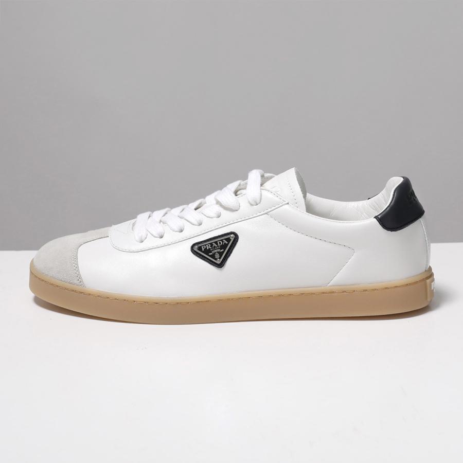 PRADA プラダ スニーカー LANE レーン 2EE394 Y5T メンズ ローカット スウェード レザー トライアングルロゴ メタルロゴ シューズ 靴 カラー2色の画像