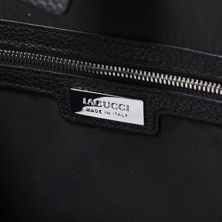 IACUCCI イアクッチ トートバッグ SORBETTO ソルベット4891 レディース ナイロン × レザー ハンドバッグ ショルダーバッグ 鞄 NEROの画像