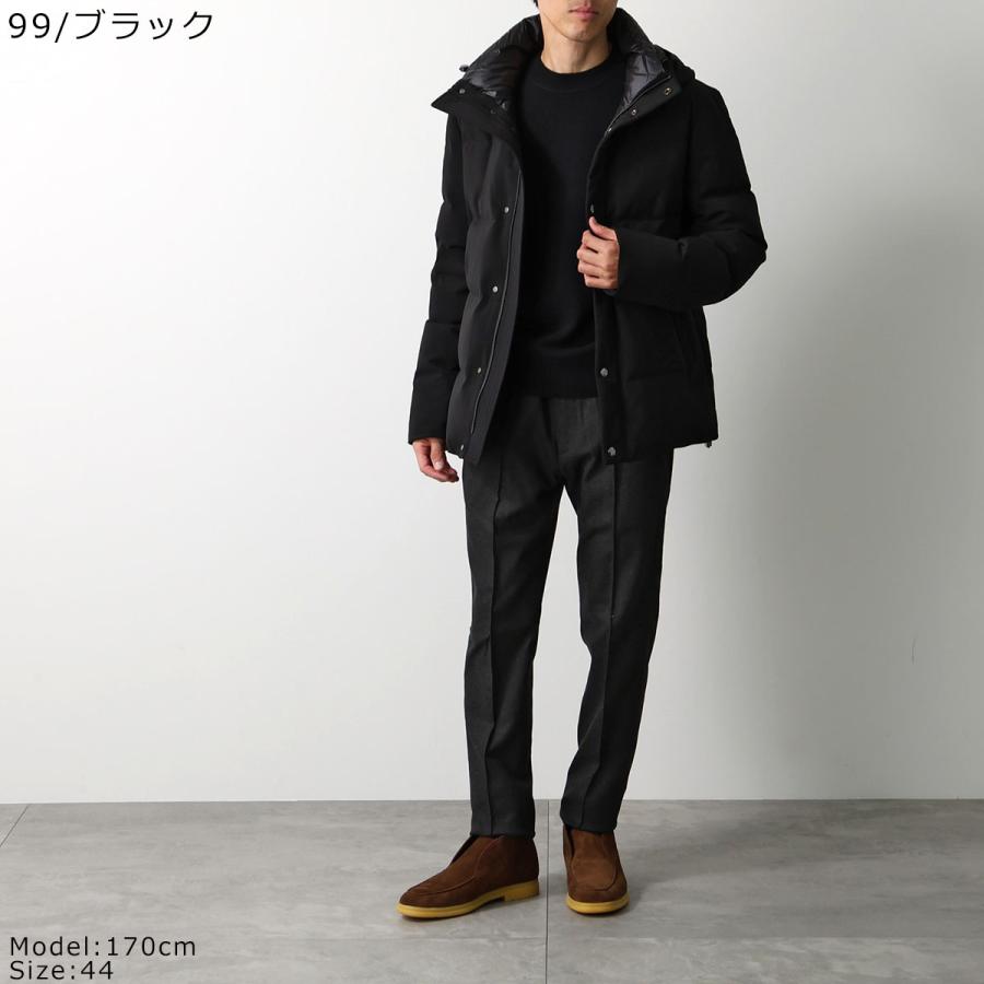 Montecore（モンテコーレ）メンズ ダウンジャケット サイズ46（M相当） MONTECORE (モンテコーレ) フーデット フルジップ ダウンジャケット