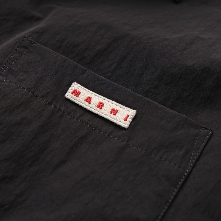 MARNI マルニ 中綿ジャケット CUMU0361QX UTP786 メンズ シャツジャケット 胸ポケット ロゴ刺繍パッチ 00N99の画像