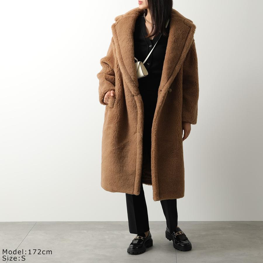 【美品】マックスマーラ ベルテッドファーコート アンゴラ シルク グレージュ Ｌ 美品☆Max Maraマックスマーラ 希少アンゴラシルクFOXファー付きコート