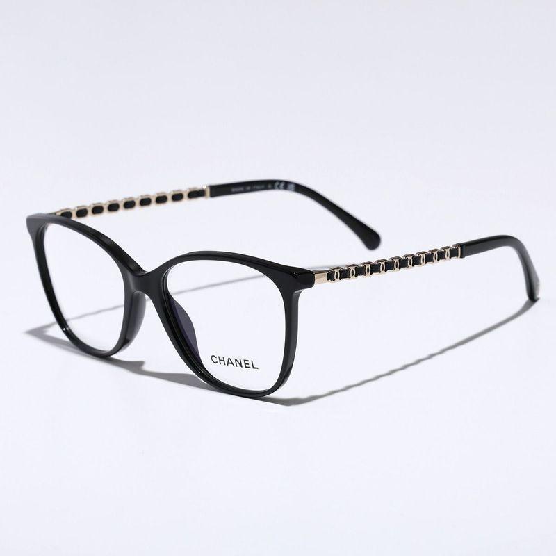 CHANEL（シャネル） メガネ 3408Q スクエア型 セルフレーム マトラッセ