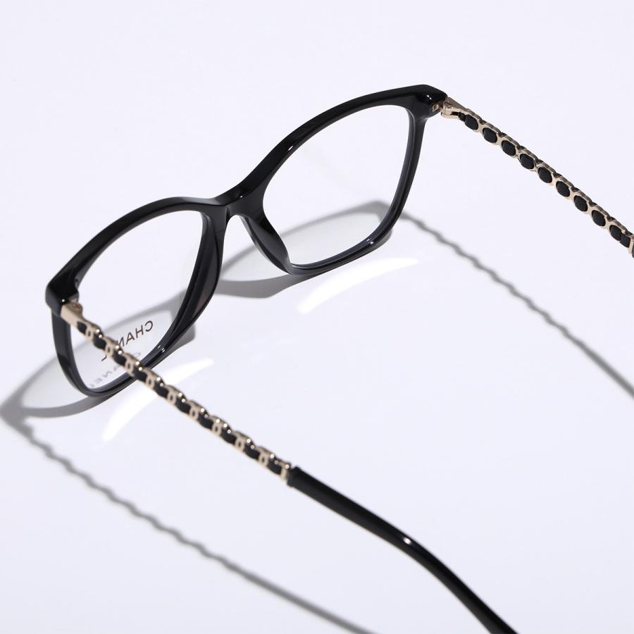 CHANEL（シャネル） メガネ 3408Q スクエア型 セルフレーム マトラッセ
