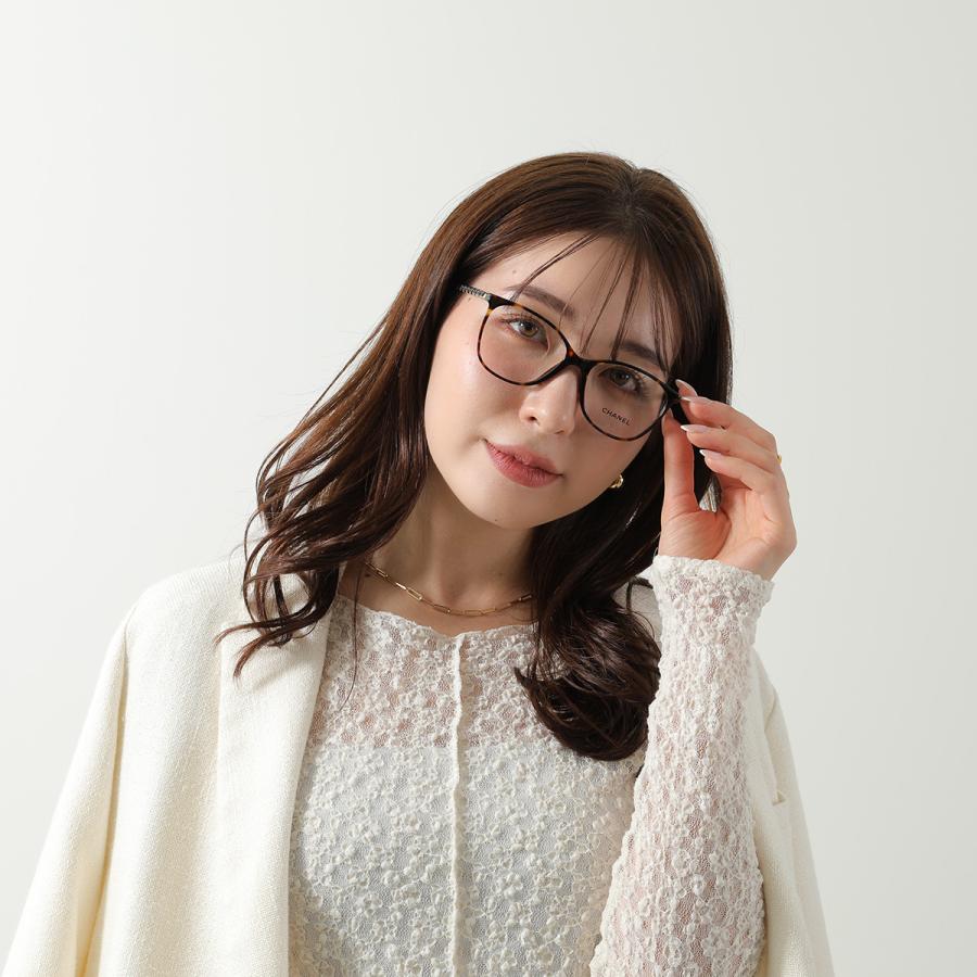 CHANEL（シャネル） メガネ 3408Q スクエア型 セルフレーム 細フレーム