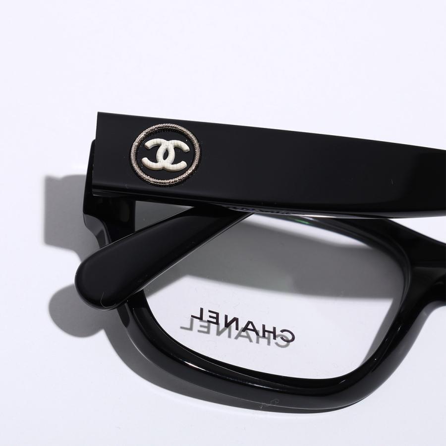 CHANEL uvカット入り黒縁メガネ CHANEL（シャネル） メガネ 3455 スクエア型 セルフレーム ココマーク