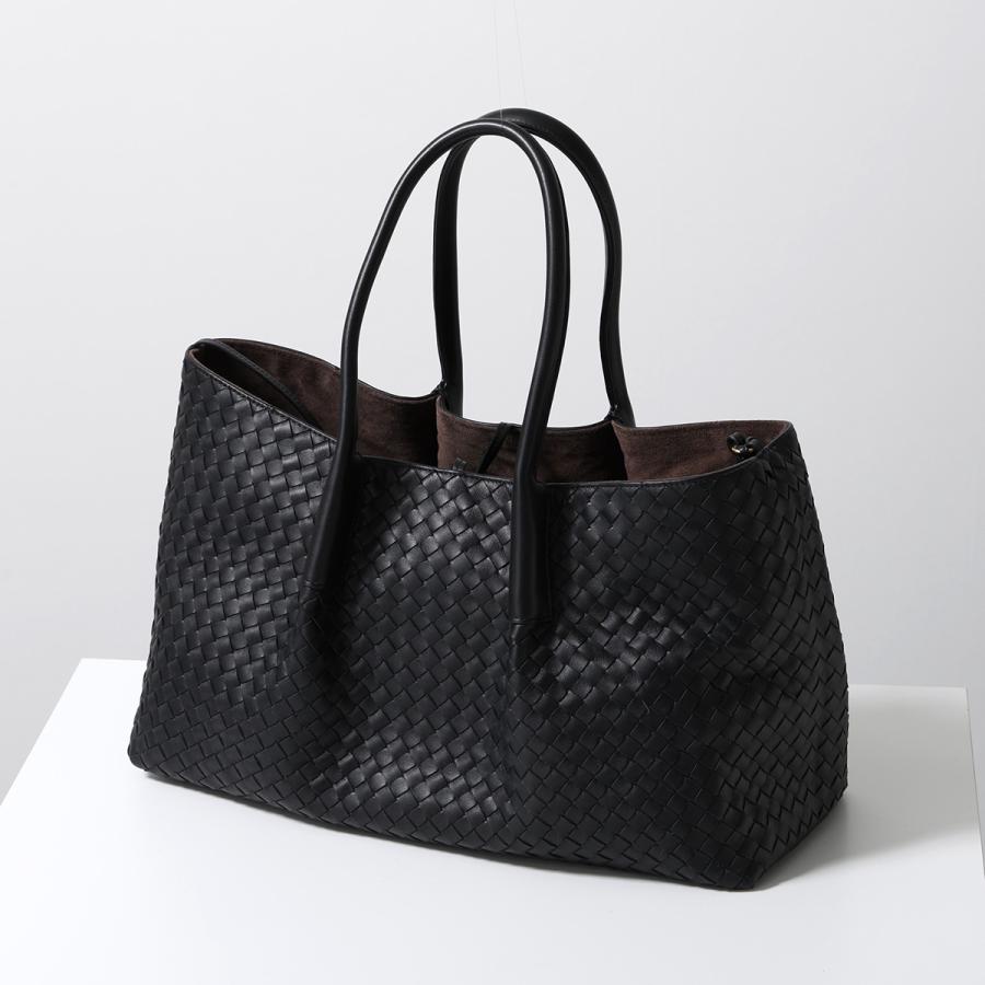 BOTTEGA VENETA 編み込みブラックパーティーバッグ BOTTEGA VENETA（ボッテガ・ヴェネタ） バッグ Pinacoteca ミディアム