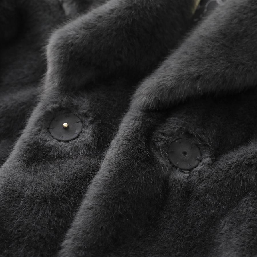 ヘルノ☆エコファーガウンコート40美品　マカダミア 楽天市場】ヘルノ HERNO レディース エコファーコート GC000411D 12422