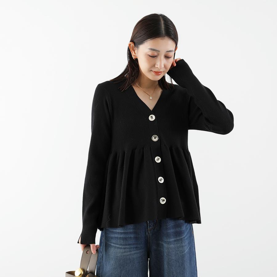 Torrazzo Donna（トラッゾドンナ） カーディガン Rib Knit Flare