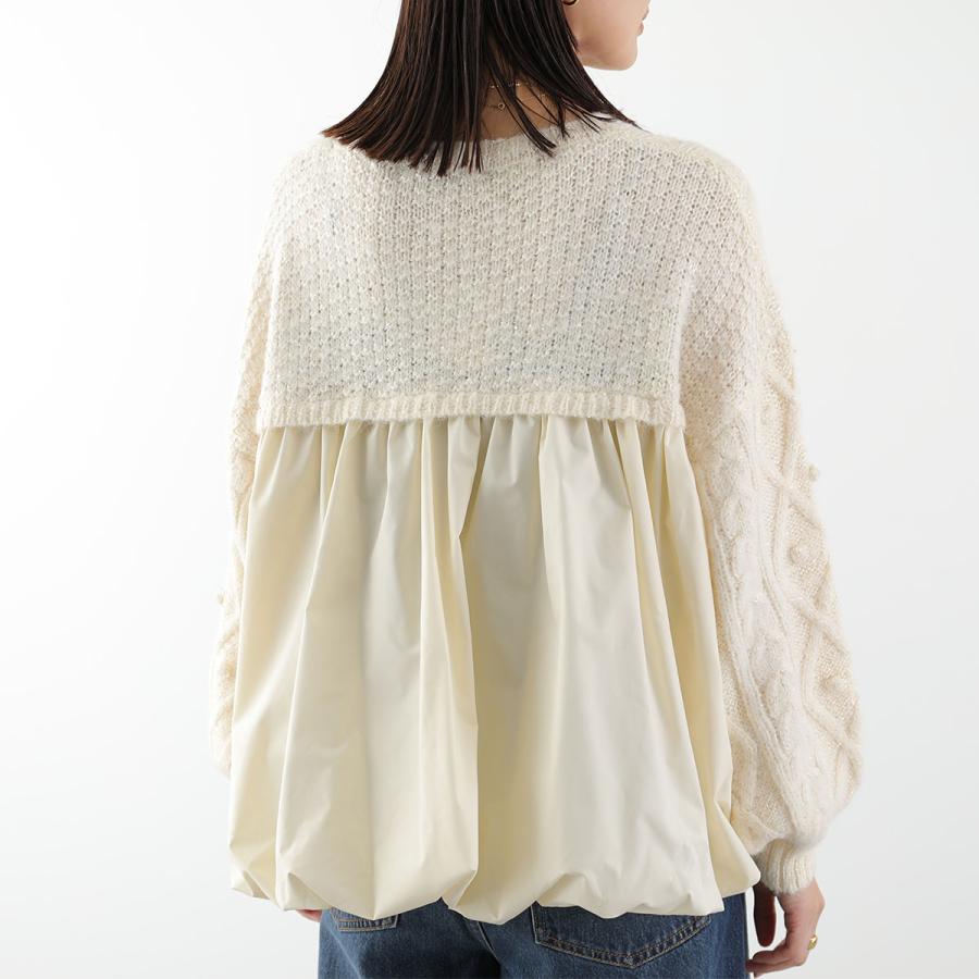 Torrazzo Donna（トラッゾドンナ） ニット Cable Knit x Fabric Hybrid