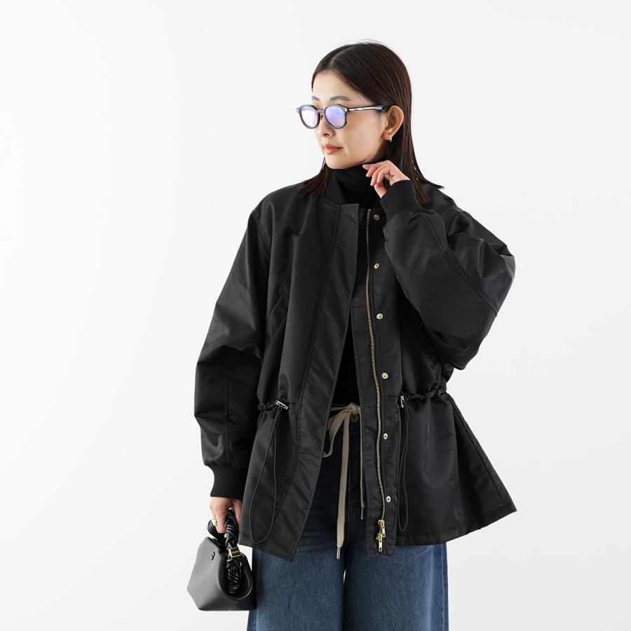 【お値下げ】BETOUPE ブラック ショート丈ブルゾン DOLLUPOOPS（ドールアップウップス） ブルゾン 601457 レディース MA-1