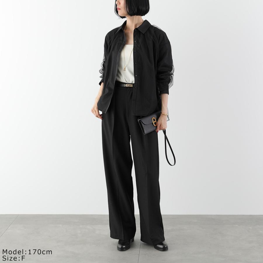 Torrazzo Donna（トラッゾドンナ） 長袖 シャツ Sheer Tulle Shirt