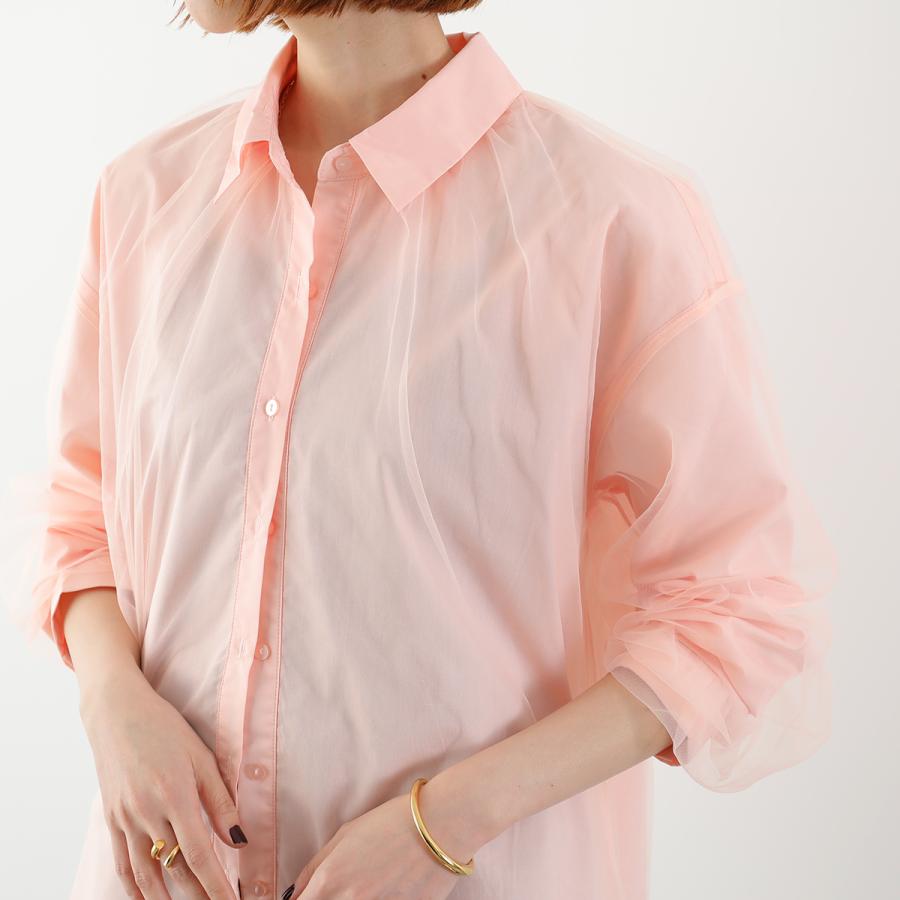 Torrazzo Donna（トラッゾドンナ） 長袖 シャツ Sheer Tulle Shirt