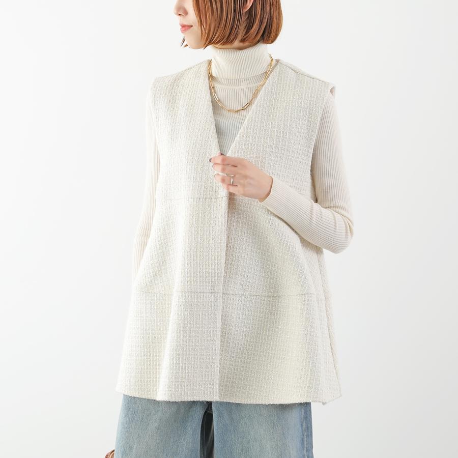 anana（アナナ） ベスト a61-025 レディース ツイード ラメ ジレ