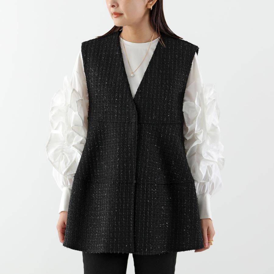 anana（アナナ） ベスト a61-025 レディース ツイード ラメ ジレ