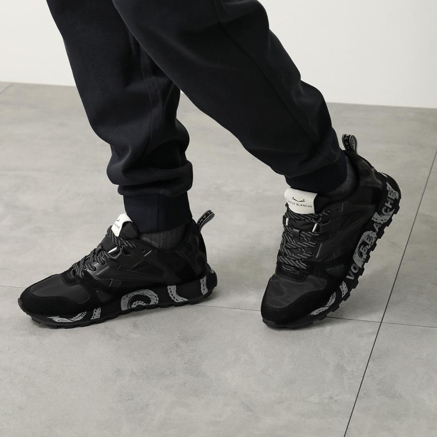 VOILE BLANCHE ボイルブランシェ スニーカー JAG M. 2019600 01 メンズ ナイロン スウェード レザー ローカット 靴 0A01 BLACKの画像