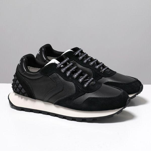 VOILE BLANCHE スニーカー 42 ブラック 美品 箱付 VOILE BLANCHE（ボイルブランシェ） スニーカー PARIS STUDS MAN