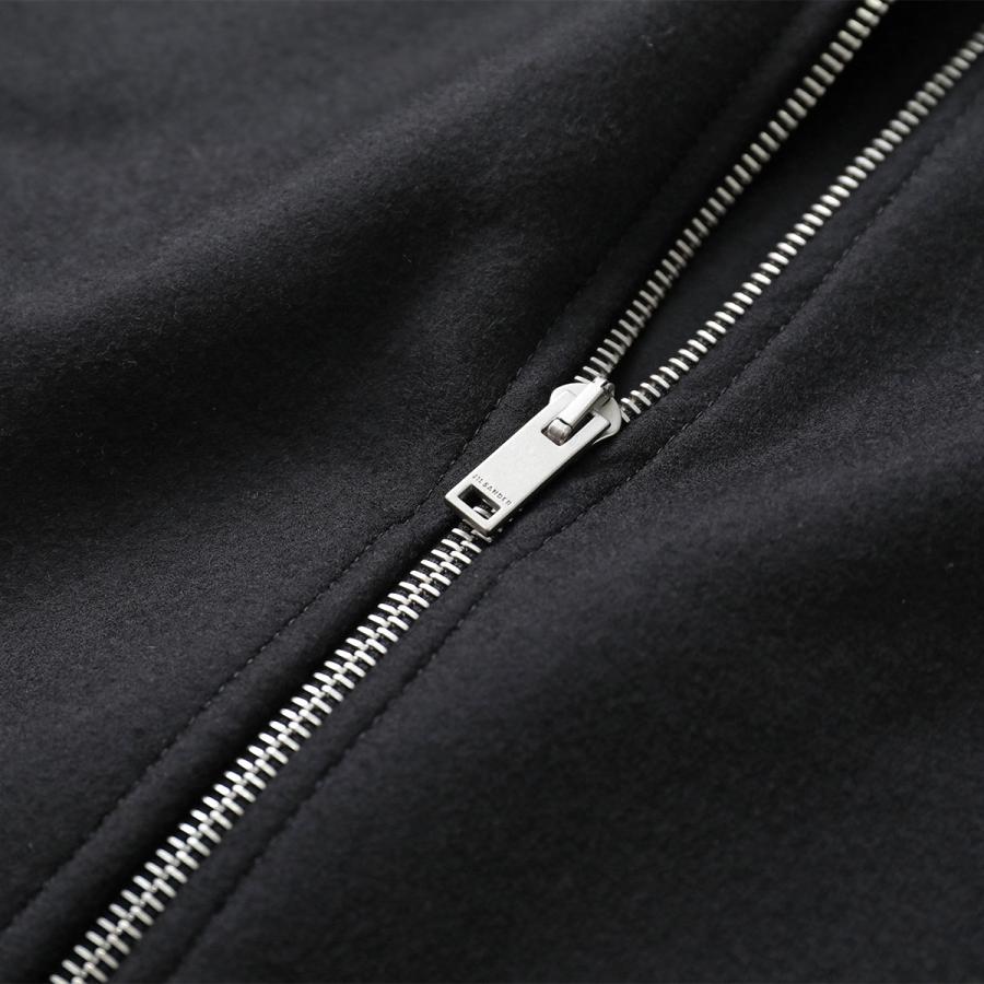 JIL SANDER ジルサンダー ジャケット J22HG0102 J40045 メンズ ブルゾン ウールメルトン ジップフライ ノーカラー スリットポケット 長袖  001/BLACKの画像