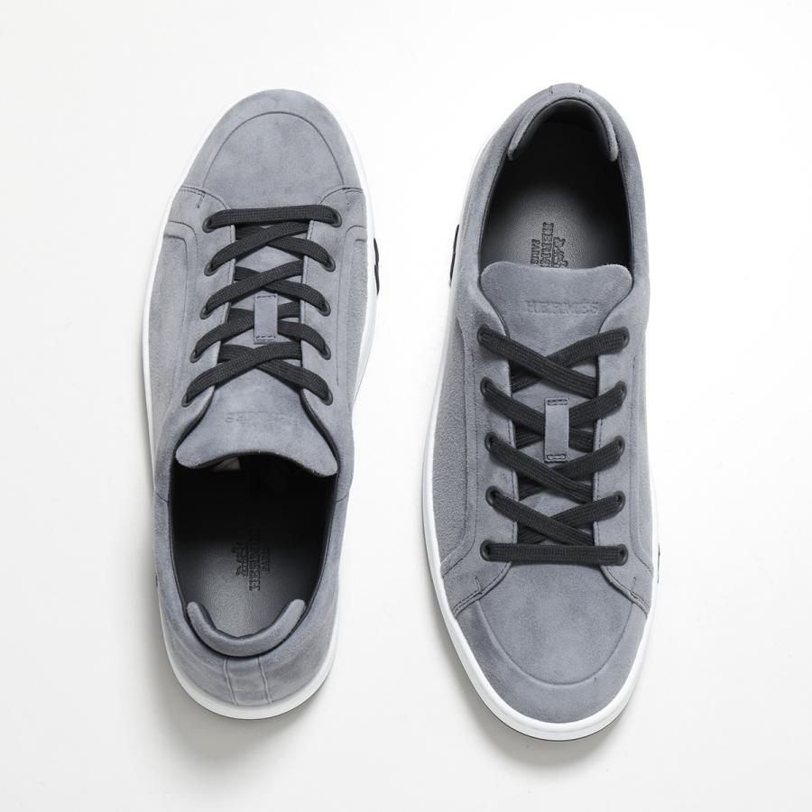 HERMES（エルメス） スニーカー キッド Kid シェーヴル ヴェロア