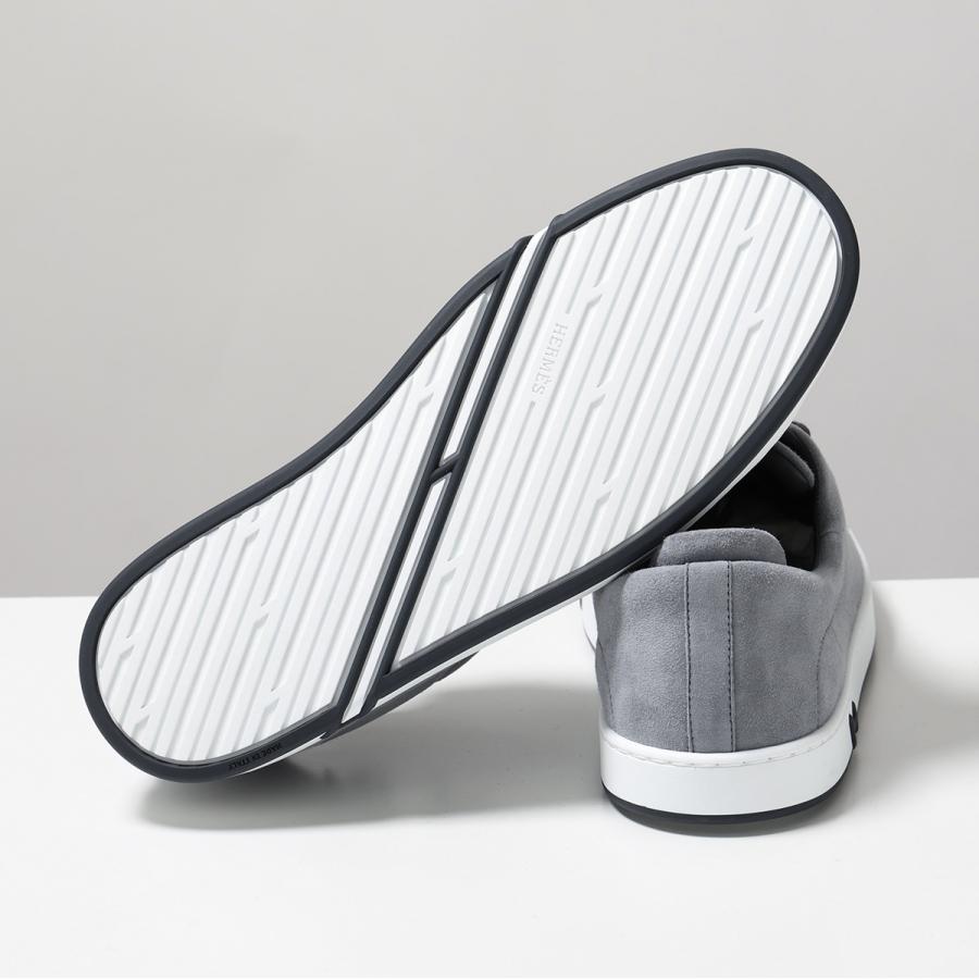 HERMES（エルメス） スニーカー キッド Kid シェーヴル ヴェロア