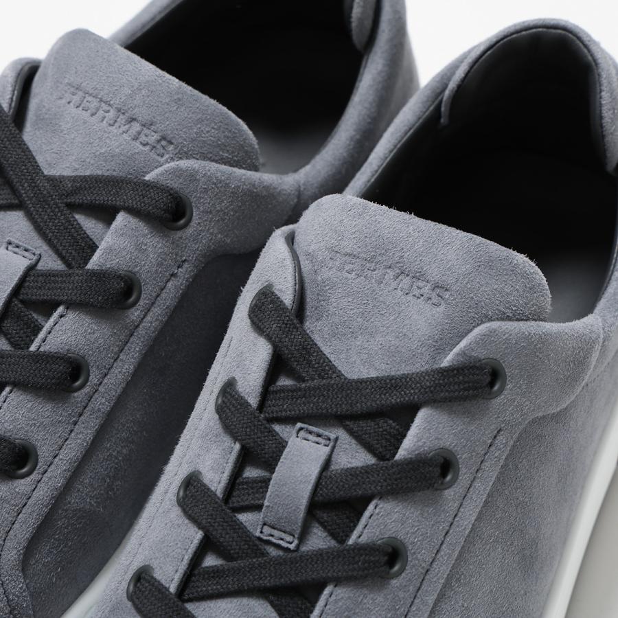 HERMES（エルメス） スニーカー キッド Kid シェーヴル ヴェロア