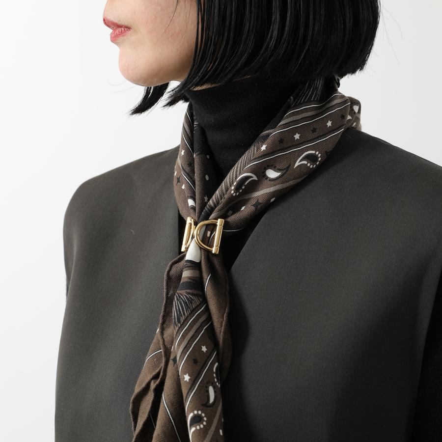 HERMES（エルメス） スカーフリング 90 ドゥブルD Double D レディース