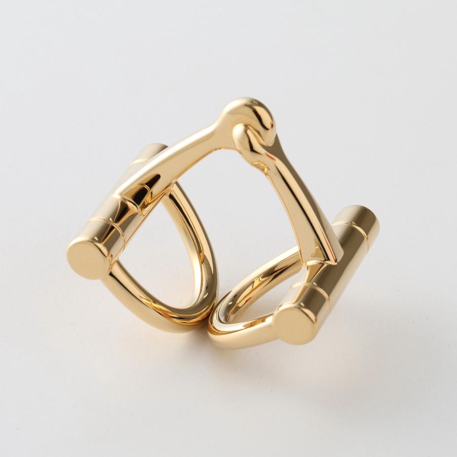 【エルメス】HermesドゥブルD スカーフリング パーマブラス ゴールド エルメス】HermesドゥブルD スカーフリング パーマブラス ゴールド