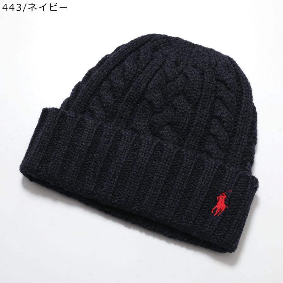 ポロラルフローレン　レディースニット帽　フリーワンサイズ　新品 PC1432 RalphLauren POLO ニット帽 ケーブル編み ラルフローレン ポロ 帽子