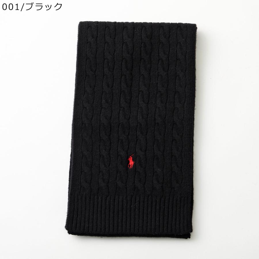 ＊専用出品＊新品✨POLO コットン マフラー / ブラック POLO RALPH LAUREN（ポロ・ラルフローレン） マフラー PC1566