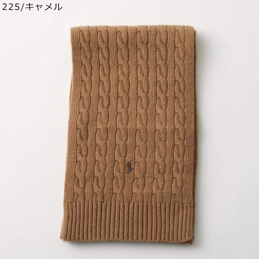 【新品　未使用】　ラルフローレン　キャメル色　ウールマフラー　定価16,500円 POLO RALPH LAUREN（ポロ・ラルフローレン） マフラー PC1566