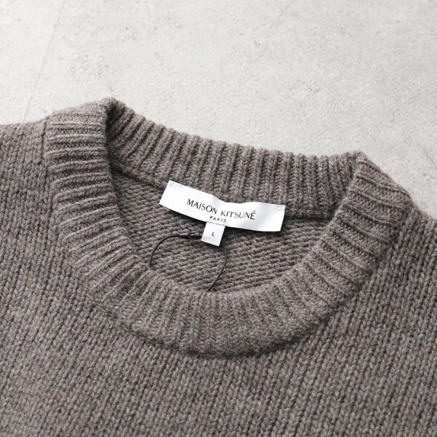 MAISON KITSUNÉ ラベンダー ニット M Maison Kitsune（メゾンキツネ）の「MAISON KITSUNE HANDWRITING