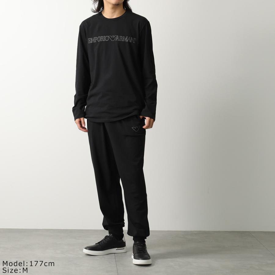 EMPORIO ARMANI エンポリオアルマーニ アンダーウェア メンズセットアップスウェット EM000616 AF14978 ブラック 2025秋冬新作 EMPORIO ARMANI UNDER WEAR エンポリオアルマーニ セットアップ