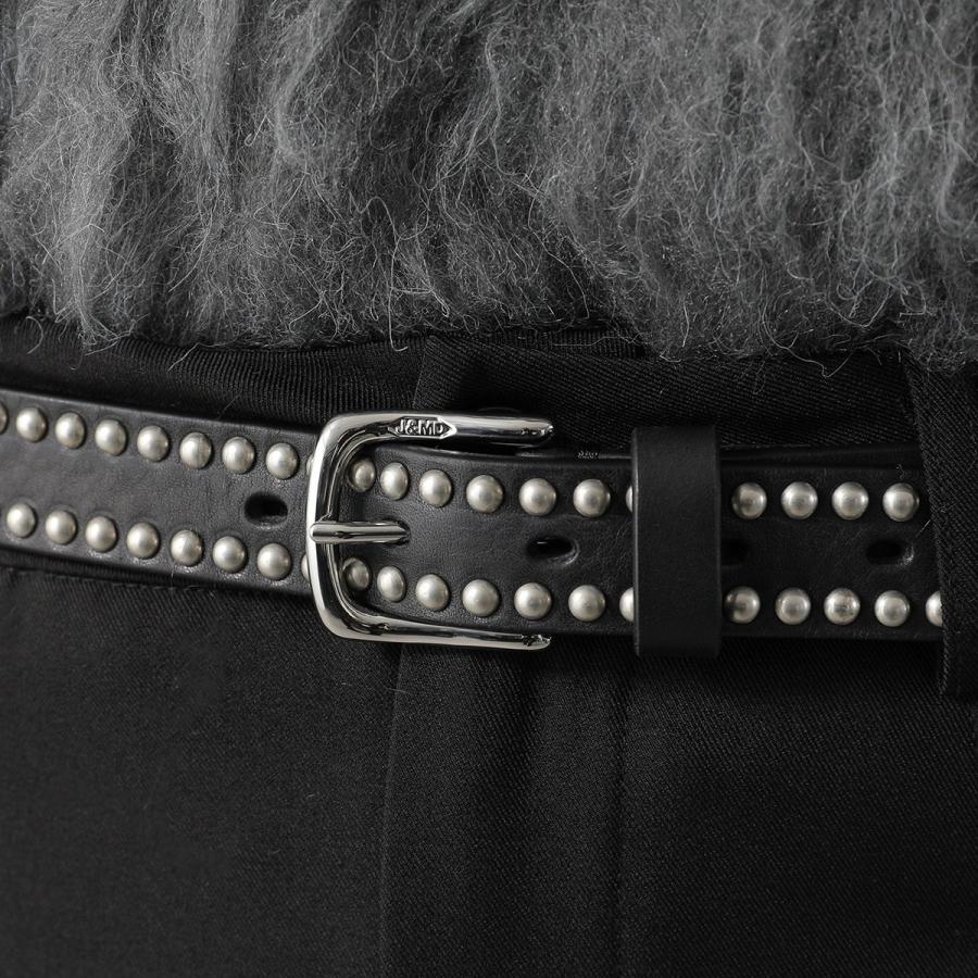 J&M DAVIDSON スタッズベルト　レディース J&M Davidson ベルト ブラック スタッズ ジェイアンドエムデヴィッド