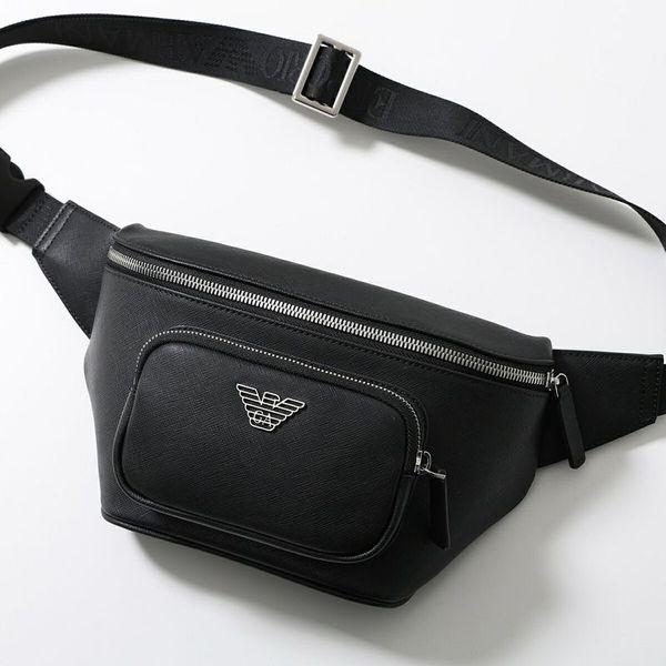【美品】エンポリオ アルマーニ EMPORIO ARMANI ボディバッグ エンポリオアルマーニ EMPORIO ARMANI ボディバッグ メンズ ブラック