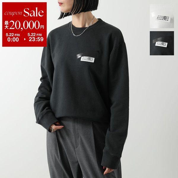 MM6 エムエムシックス メゾンマルジェラ トレーナー S62GU0143 M25024 レディース テープドラベル スウェットシャツ 長袖 クルーネック カラー2色の画像