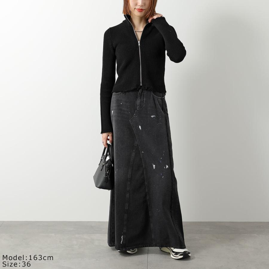 MM6 エムエム6 スカート デニム デニムスカート ブラックデニム サイズ36 MM6 エムエムシックス メゾンマルジェラ デニムスカート S52MI0025