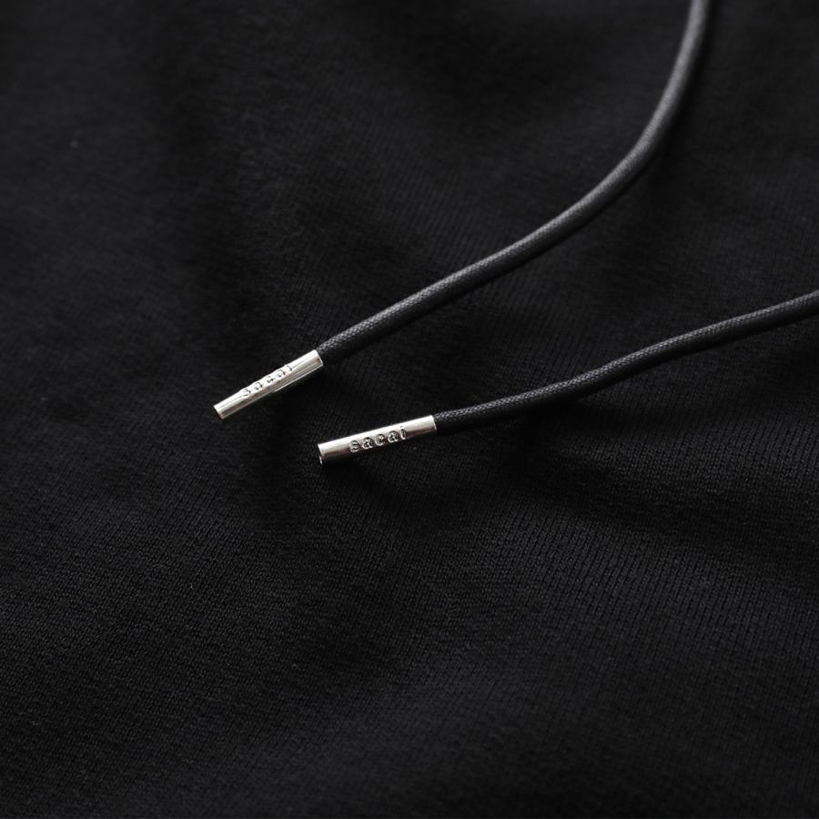 sacai × Carhartt WIP サカイ カーハート コラボ フーディ Cotton Jersey Hoodie 25-00993S メンズ パーカー コットン プルオーバー ロゴ 001の画像