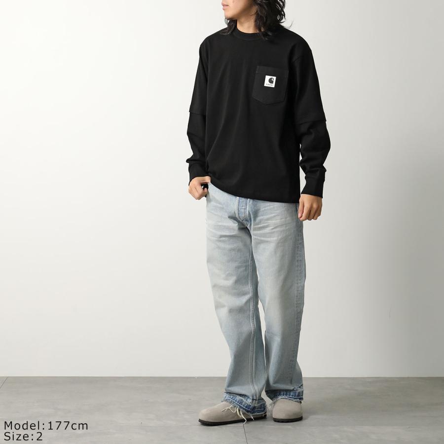 Sacai Carhartt WIP Tシャツ サイズ2 23AW カーハート② Carhartt x Sacai WIP T-shirt Black White Navy Light Blue 4colors