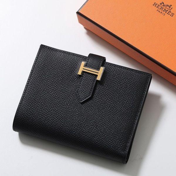 美品　HERMES 二つ折り財布 ブラック　べアンコンパクト　Y刻印　エプソン HERMES（エルメス） 二つ折り財布 ベアン コンパクト BEARN COMPACT